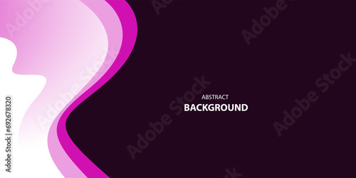Purple and white wave abstract background with space for text and message. template design