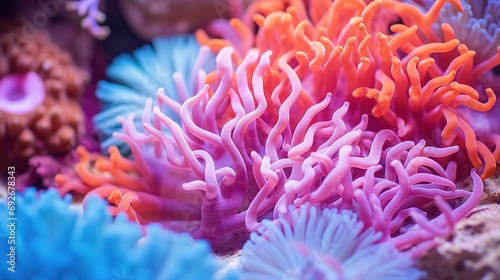 close up of soft colorful coral © DZMITRY