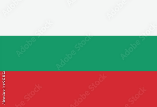 Bulgaria flag vector isolated on white background