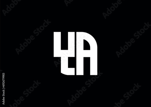 
Monogram Letter YA Logo Design vector template