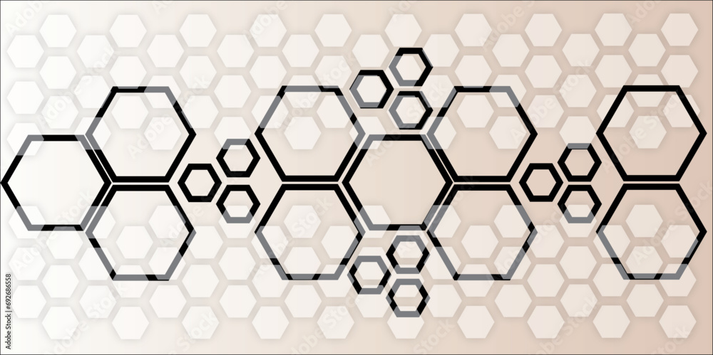 honeycomb mosaic white background. Realistic geometric mesh cells texture. Abstract white vector wallpaper with hexagon grid. honeycomb mosaic white background. Realistic geometric mesh cells texture. - obrazy, fototapety, plakaty 