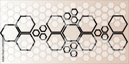 honeycomb mosaic white background. Realistic geometric mesh cells texture. Abstract white vector wallpaper with hexagon grid. honeycomb mosaic white background. Realistic geometric mesh cells texture.