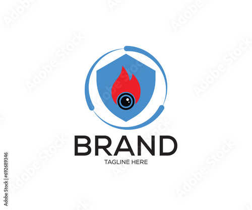 Fire alarm logo design