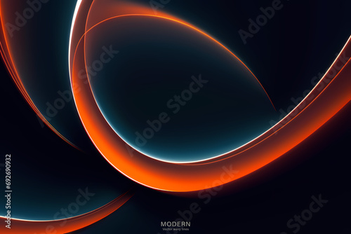 Abstract Dark Orange Background. colorful wavy design wallpaper. creative graphic 2 d illustration. trendy fluid cover with dynamic shapes flow.