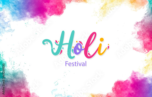 Holi festival color background. vector illustration