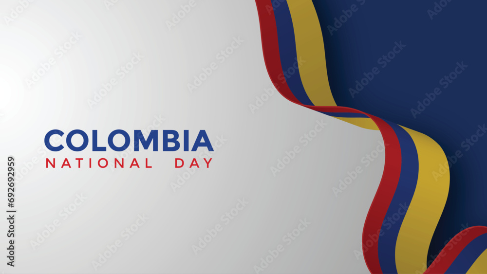 Obraz premium Beautiful Colombia Design for National Days and Festivities