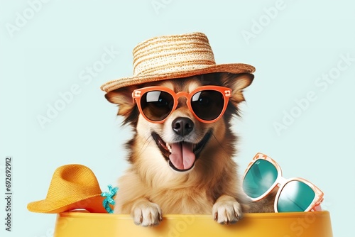 object summer sunglasses dog cute woman binocular looking goggles beauty person people face children h hair business look 1 fashion businesswoman fun mask model pet hand photo