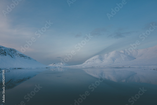 mountain in polar regions photo
