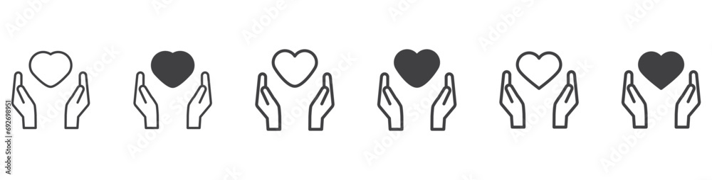 Valentine's day icon set, gift of love icon. Love icon vector illustration. Valentine's day icon set, gift of love icon. Love icon vector illustration.
