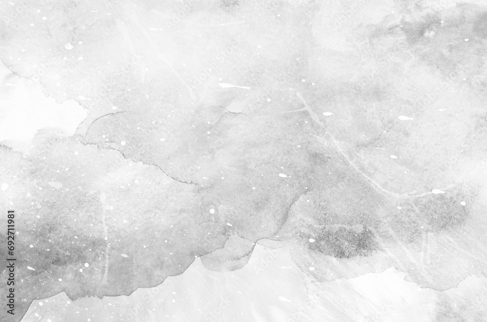 Fototapeta premium Abstract grey watercolor background texture