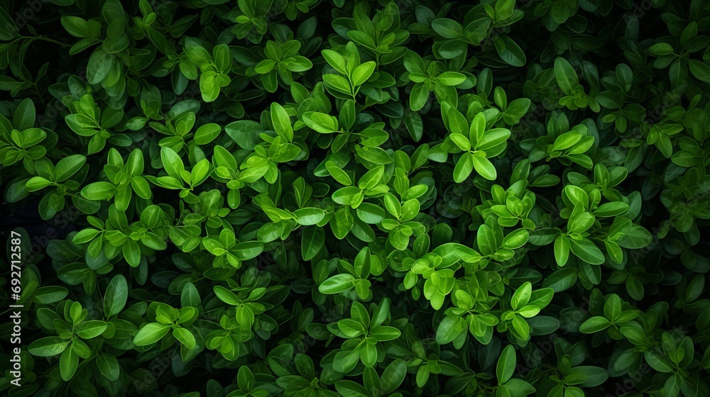 Green bushes top view background.