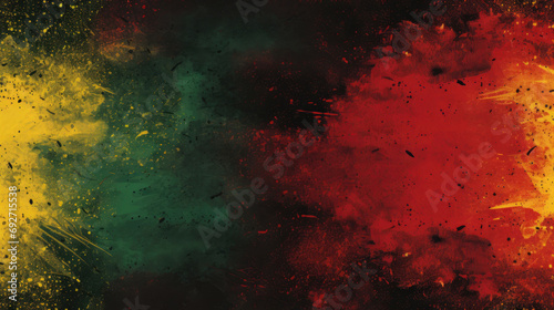 Abstract background made with African colors - red, black, green. Black history month