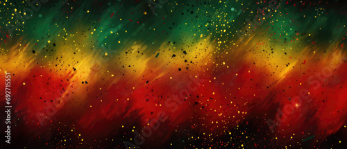 Abstract background made with African colors - red, black, green. Black history month photo