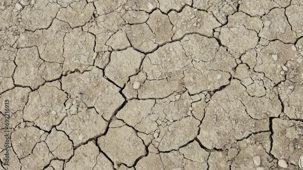 Aerial view of the cracked surface of a dry lake. Close-up, texture of dry earth Aerial view of the cracked surface of a dry lake. Close-up, texture of dry earth