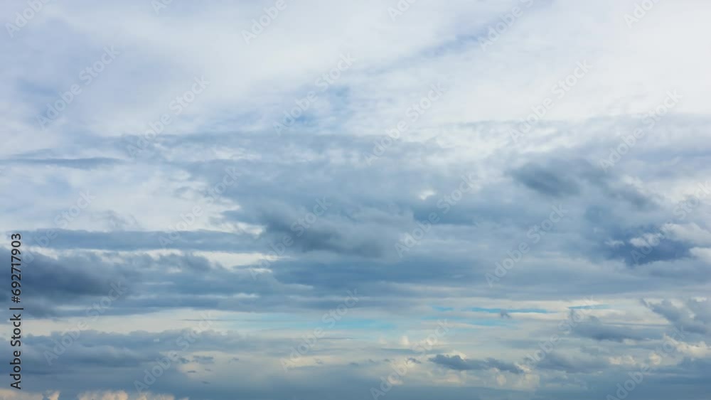 Time lapse of cloudy sky, showcasing clouds moving against blue backdrop. Perfect for illustrating dynamic, cloudy weather. Captivating cloudy scenes, ideal for nature-themed visuals Time lapse of cloudy sky, showcasing clouds moving against blue backdrop. Perfect for illustrating dynamic, cloudy weather. Captivating cloudy scenes, ideal for nature-themed visuals