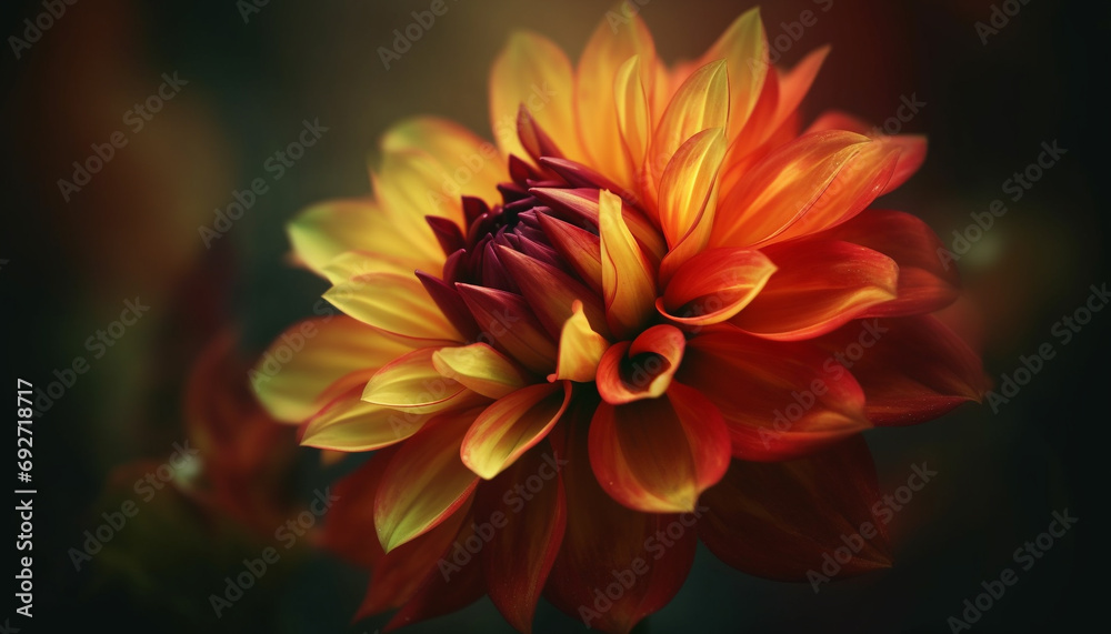 A vibrant bouquet of multi colored flowers in a formal garden generated by AI A vibrant bouquet of multi colored flowers in a formal garden generated by AI