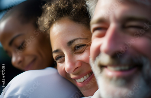 Funcionários felizes se reúnem para mostrar a beleza da diversidade, diferentes origens e culturas no local de trabalho.
 photo