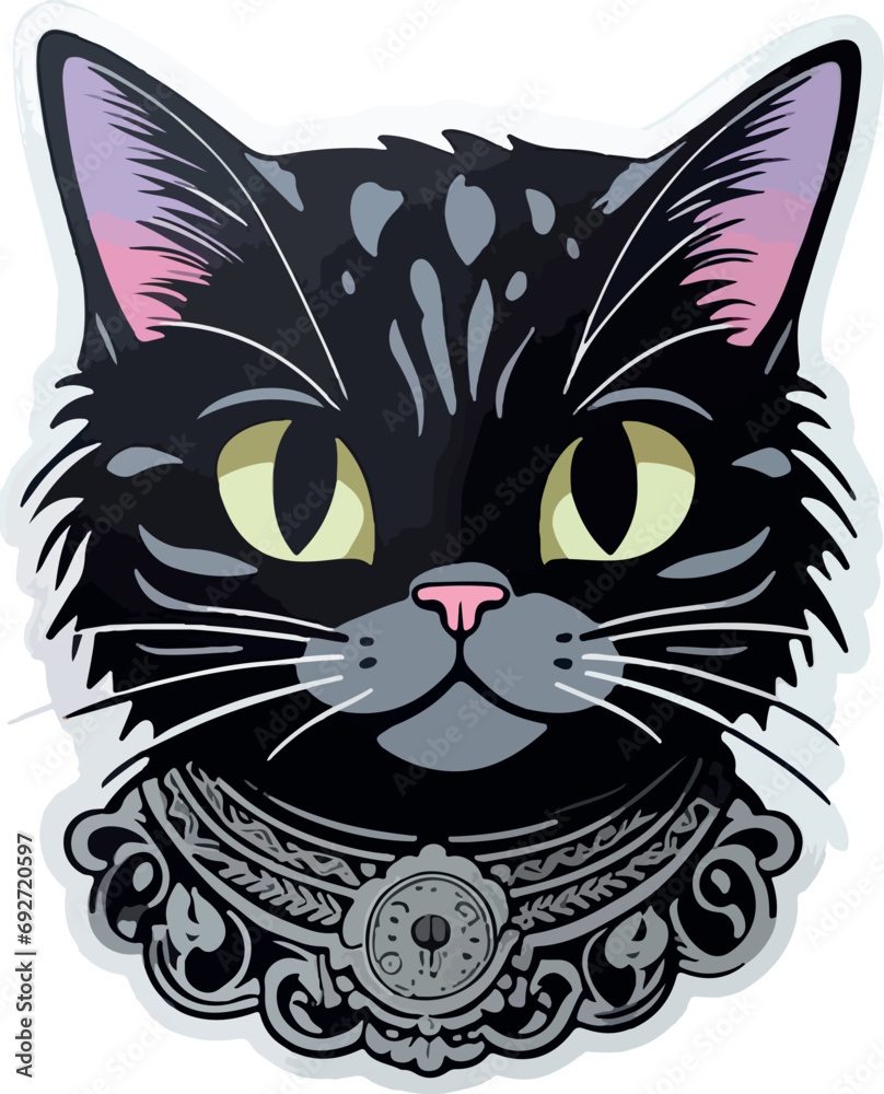 black cat in white background black cat in white background