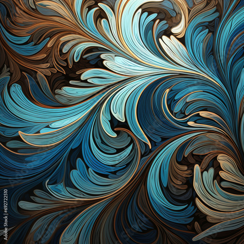 blue and brown color gradient abstract background  blue