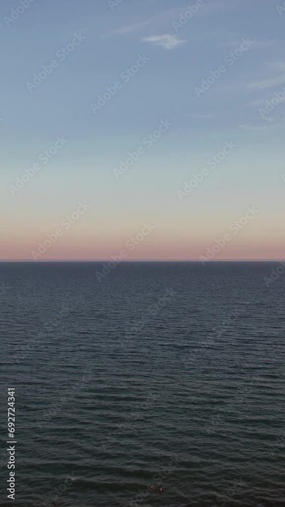 Vertical Video of sunset over the Sea. Algarve, Portugal Vertical Video of sunset over the Sea. Algarve, Portugal