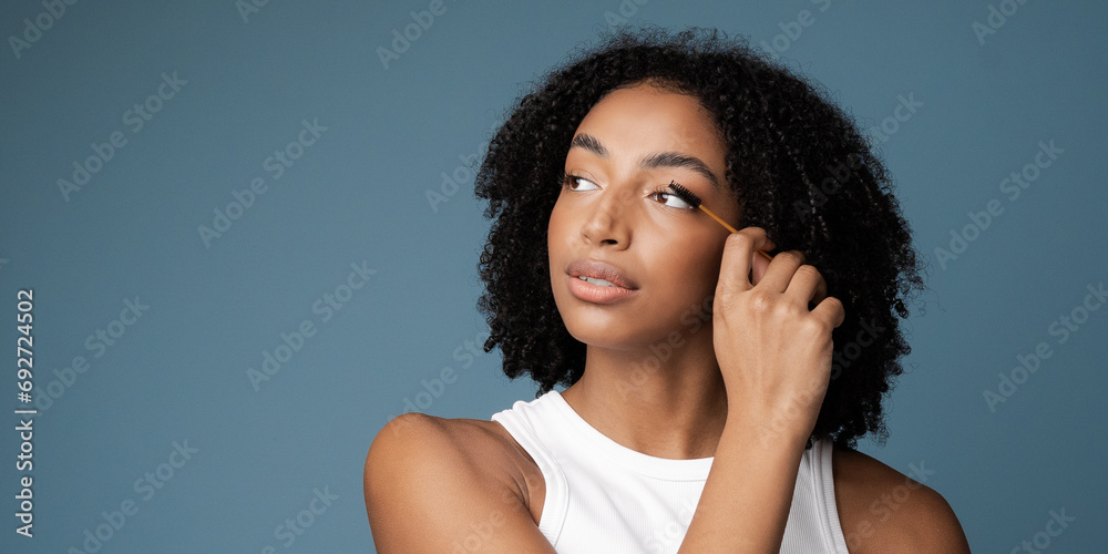 Cropped shot of an attractive young african woman. Cropped shot of an attractive young african woman.