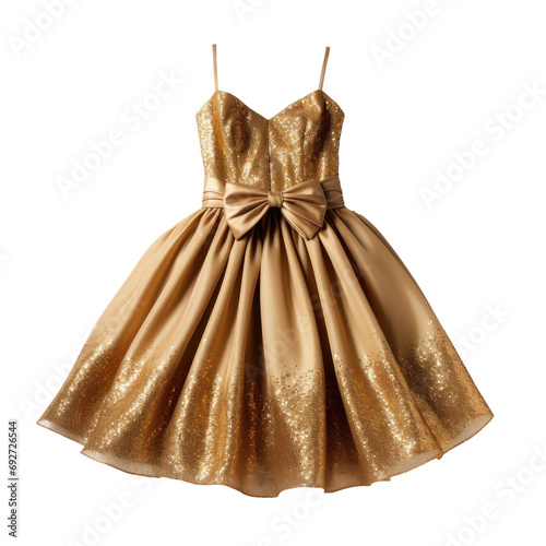 glitter party dress isolated
