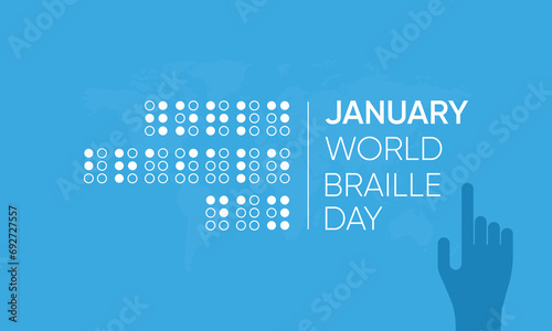 world braille day, world braille day campaign banner, world braille day awareness vector