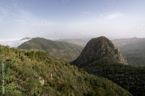 Los Roques and Roque de Agando in Garajonay National Park in La Gomera