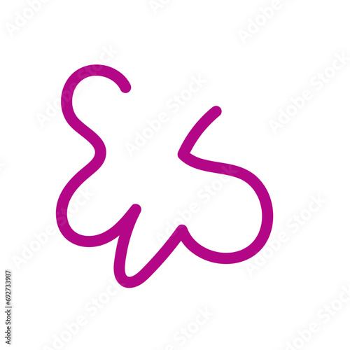 Wriggly scribble doodle line vector 