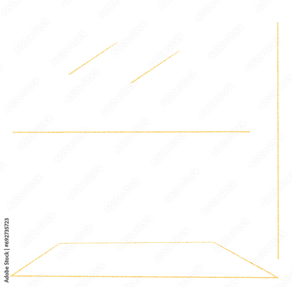Border and poles made of gold tiles on a transparent background Border and poles made of gold tiles on a transparent background