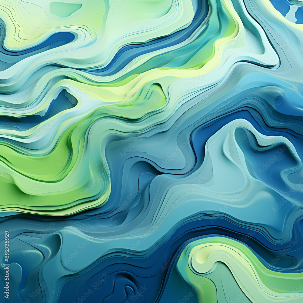 green and blue color gradient abstract background, green