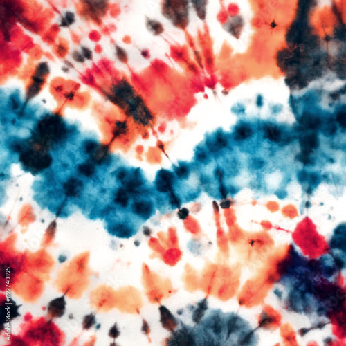 Blue, green and red spiral tie dye pattern abstract background. Swirl colorful tie dye pattern abstract abstract texture 