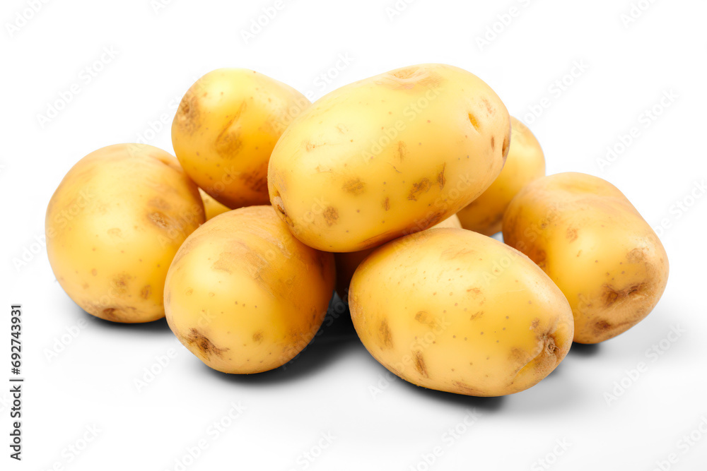 potatoes isolated on transparent background potatoes isolated on transparent background