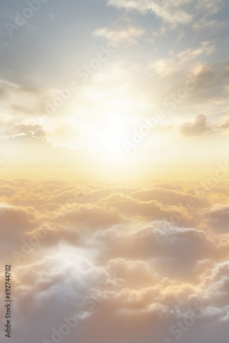 The dazzling golden holy light of heaven. AI generative © SANGHYUN