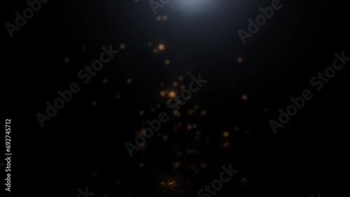 Beautiful background with golden particles, background with particles photo