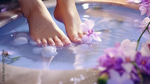 Pedicure in the spa: Caring for the legs and nails photo
