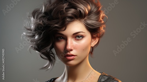 Model hairstyles: emphasized individuality and style
