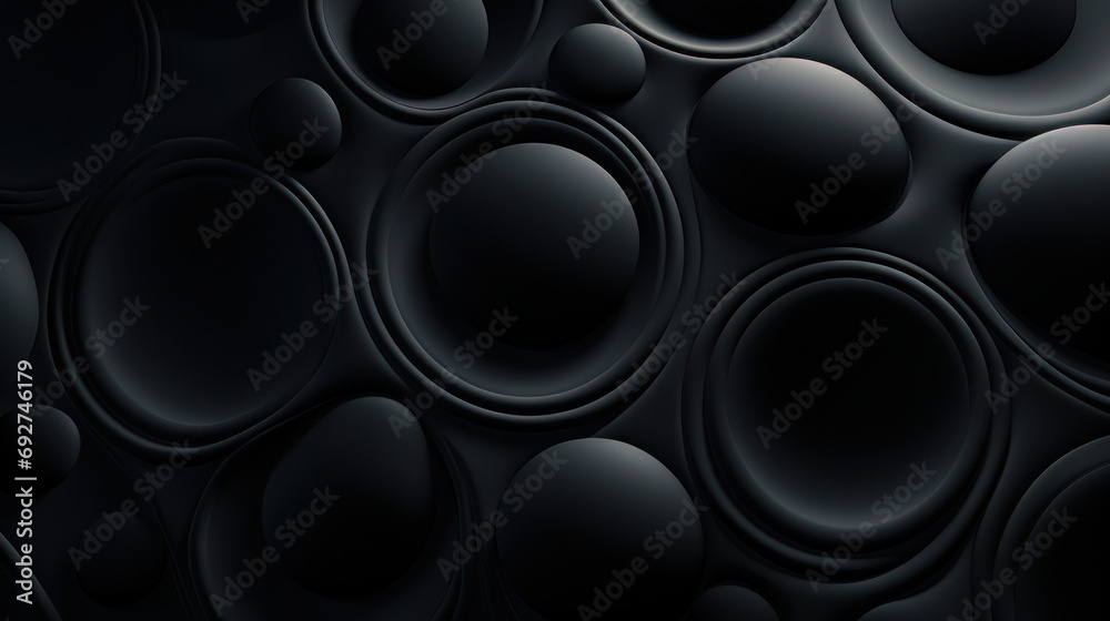 illustration of abstract black background with 3d circle pattern illustration of abstract black background with 3d circle pattern