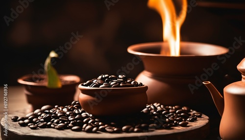 Immersive sensory experience in coffee ceremony - aroma, taste, cultural tradition