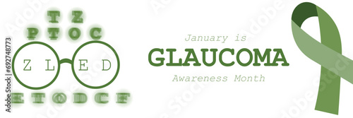 Long banner for Glaucoma Awareness Month