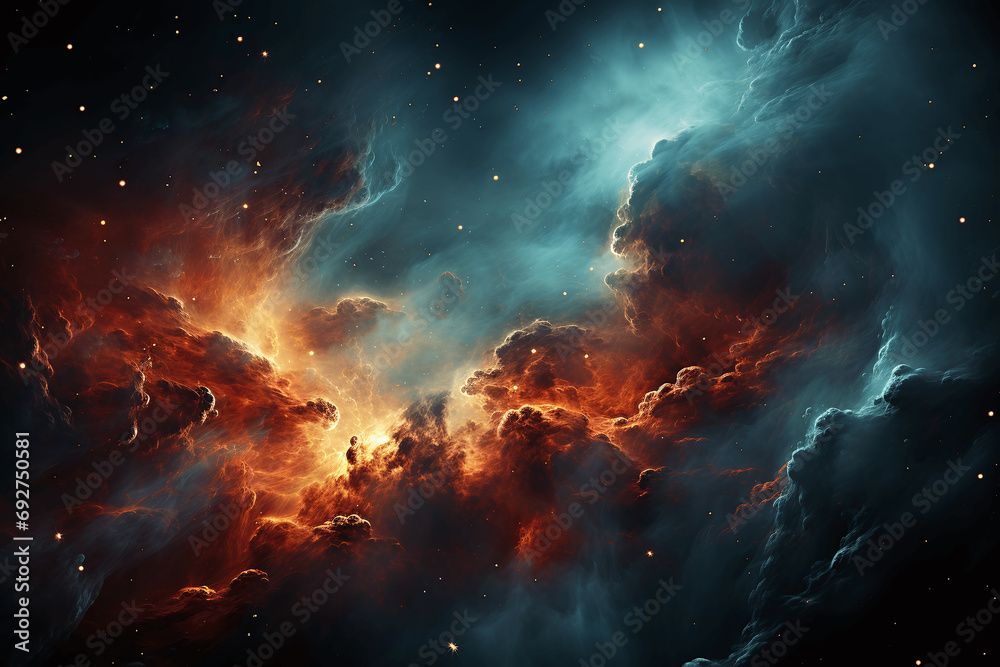 fantastic nebulas in galaxy