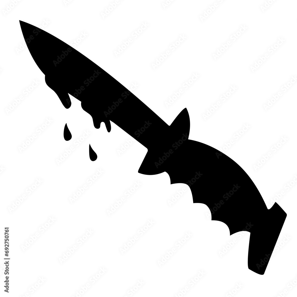 bloody knife silhouette bloody knife silhouette