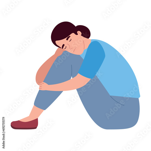 bulimia woman with disorder