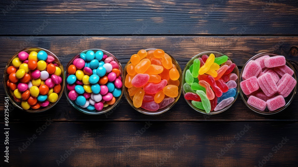 Candies Examples gummies assorted candy food illustration chocolates jellybeans ...