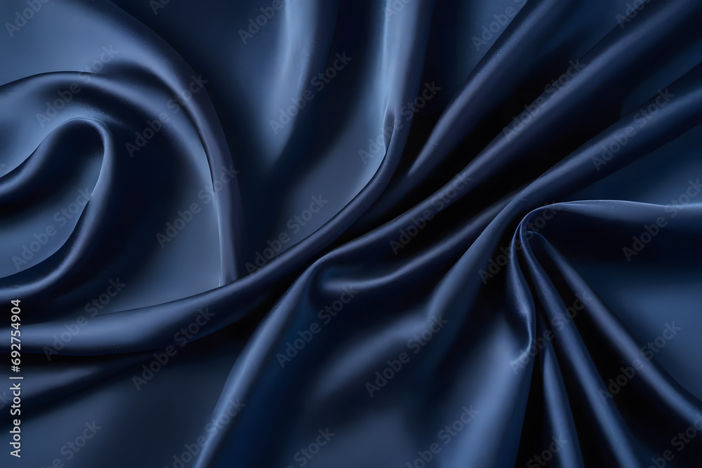 Fototapeta premium Blue silk background 