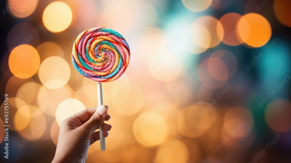 sweet lollipop candy food illustration sugar treat, flavor fruity, chewy hard sweet lollipop candy food - obrazy, fototapety, plakaty 