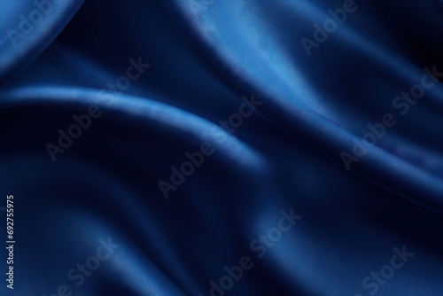 folds wavy Soft design space background Elegant color blue Navy satin Silk dark Abstract velvet texture fabric textile clothes black deep curtain material gradient pattern paper matte shiny wall
