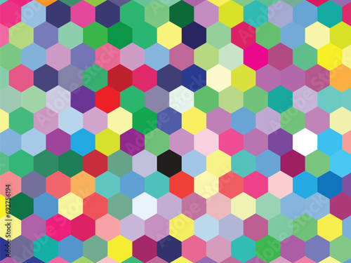 abstract rainbow background. hexagon vector design