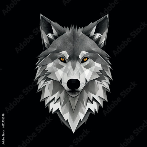 Wolf artwork for t-shirt design
