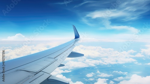 sky fly airplane backgtound illustration travel clouds, runway wings, jet cockpit sky fly airplane backgtound photo